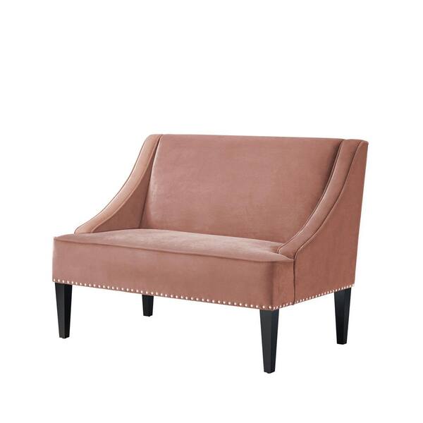 Inspired Home Malaya Blush Bench Upholstered Velvet 44.5 in. L x