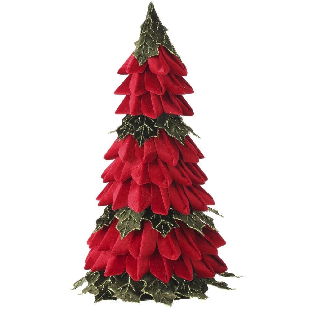 "20"" Velvet Holly Leaf Cone  Tree" price history on PriceWatchPro