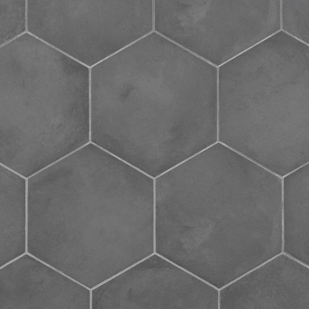 Dash Charcoal Black 8.5 in. x 9.84 in. Matte Hexagon Porcelain Floor and Wall Tile (12.66 sq. ft./Case) price history on PriceWatchPro