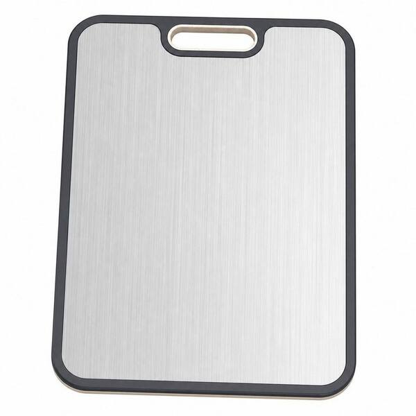 1 Piece 15 in. x 10.3 in. Rectangular Pure Titanium and PP Cutting Board, for Cutting Meats Fruits Vegetables