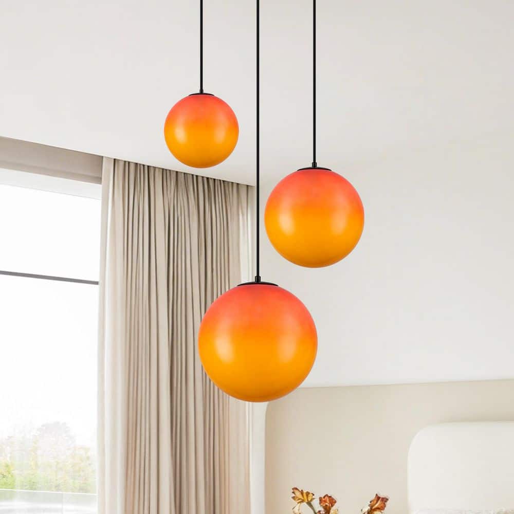 UNITY スポットライト USL-5111WB-40 11個セット MENCOLULU 18.11 in. 3-Light Modern Matte Black Hanging Pendant