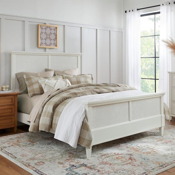 Adderley 3-Piece Black and White Waffle Weave Plaid Comforter Set