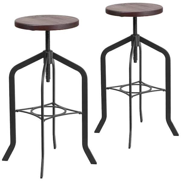 Carnegy Avenue 33.5 in. Pine Bar Stool (Set of 2)