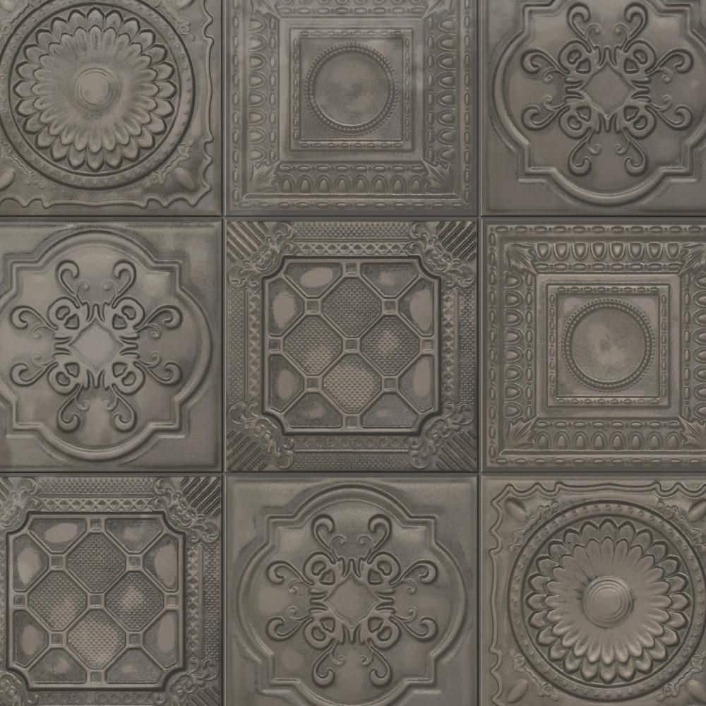 Ritz Metallo Silver 8 in. x 8 in. Ceramic Wall Tile (10.76 sq. ft./Case) price history on PriceWatchPro