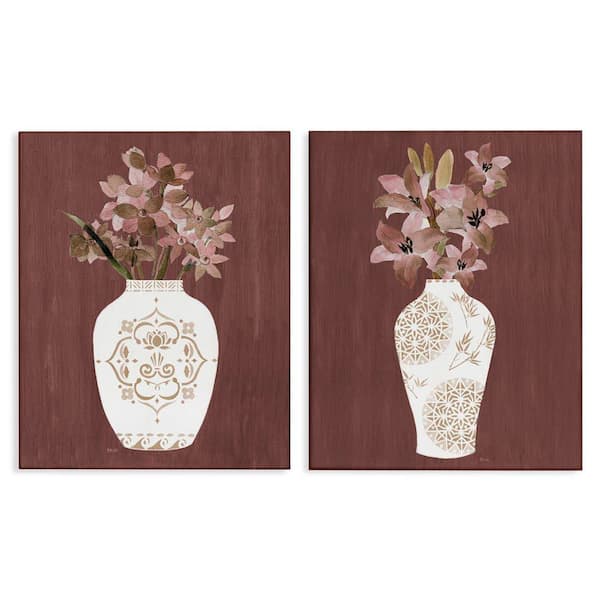 Stupell Industries Rustic Boho Bouquets by Janet Tava 2-Pieces Unframed Nature Graphic Art Print 30 in. x 24 in.
