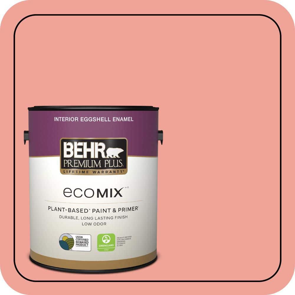 1 gal. #170D-4 Peach Tile Eggshell Enamel EcoMix Plant-Based Interior Paint & Primer price history on PriceWatchPro