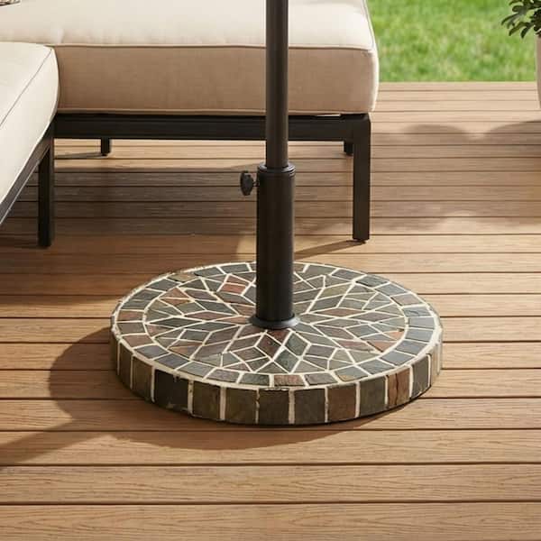 cement patio umbrella base Concrete Patio Umbrella Base in Mixed Color 2865CanH7