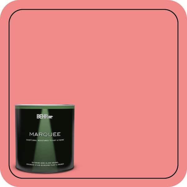 BEHR MARQUEE 1 qt. #150B-5 Cheery Semi-Gloss Enamel Exterior Paint & Primer