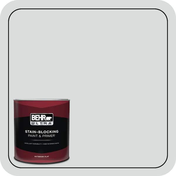 BEHR ULTRA 1 qt. #ECC-33-2 Silver Sands Flat Exterior Paint & Primer