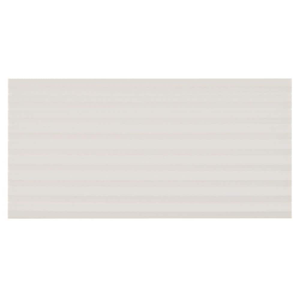 Ardor Linear White 4.7 in. x 0.35 in. Metallic Porcelain Wall Tile Sample -  Ivy Hill Tile, EXT3RD106958