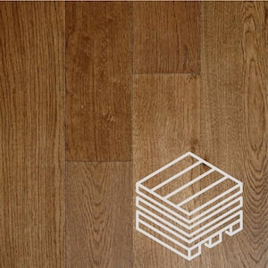 Fontainebleau Oak 1/2 in. T x 5 in. W Tongue and Groove Wire Brushed Engineered Hardwood Flooring (840 sq. ft./case)