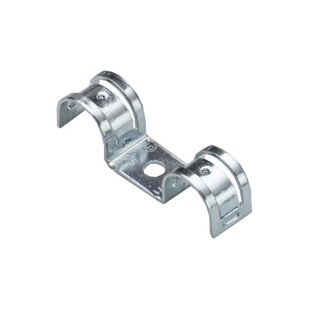BRIDGEPORT 3/8 in. MightyHold Duplex Universal Steel One Hole MC