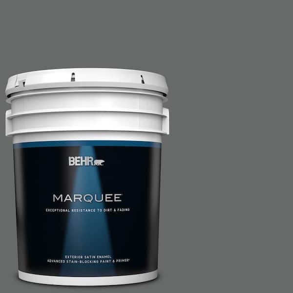 BEHR MARQUEE 5 gal. #PPU26-02 Imperial Gray Satin Enamel Exterior Paint & Primer