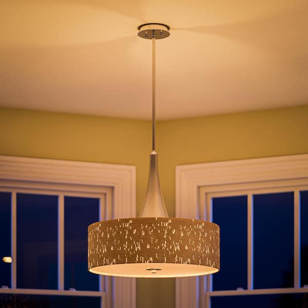 cork drum pendant light