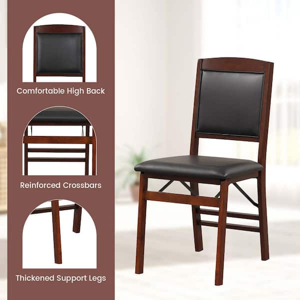 Classic Folding Chair Folding Chair High Resilience Cushion Backrest Chair  Removable Cushion Armrest Indoor Home Furnishing Folding Chair Comfortable