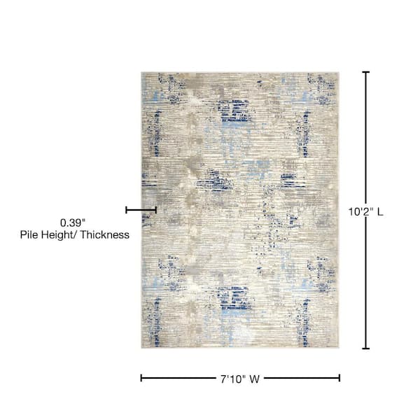  Home Dynamix Melrose Lorenzo Area Rug, 8x10, Gray/Blue