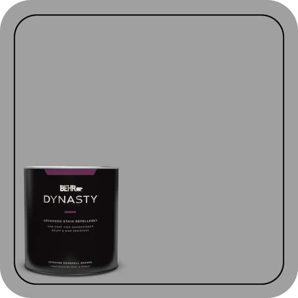 BEHR DYNASTY 1 qt. #PPU26-06 Elemental Gray Eggshell Enamel Interior Stain-Blocking Paint and Primer