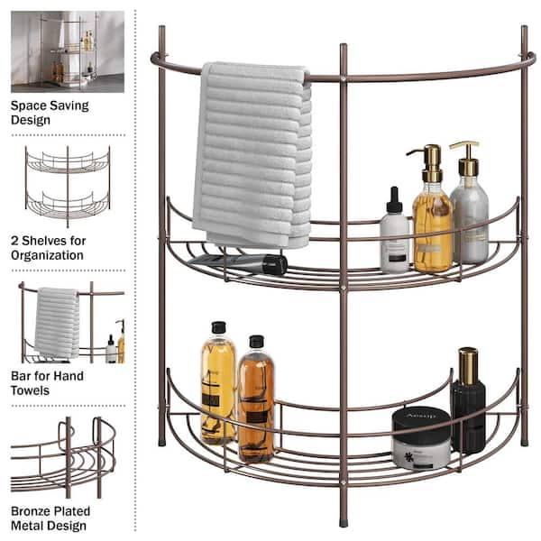 Acrylic Bathroom Shelves (Set of 2)- Versatile, Slim & Space-Saving!