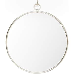 Zara 36 in. H x 32 in. W Silver Framed Decorative Mirror