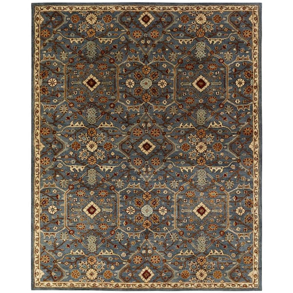 KALATY Slate Blue 4 ft. x 6 ft. Area Rug