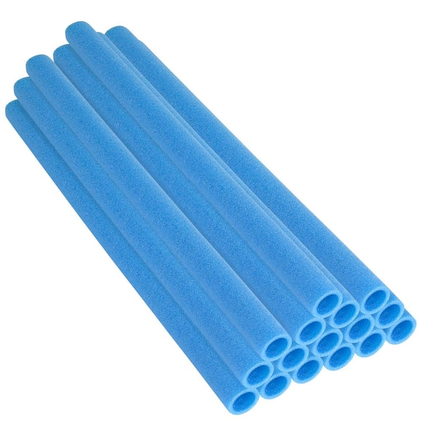 Upper Bounce Machrus Upper Bounce 44 in. Blue Trampoline Pole Foam Sleeves Fits for 1.5 in. Dia Pole (Set of 16)
