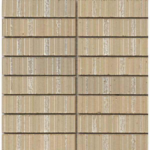 EMSER TILE Newtro Red 12 in. x 12 in. in. Glossy Ceramic Mosaic Wall Tile (14.24 sq ft /Case)