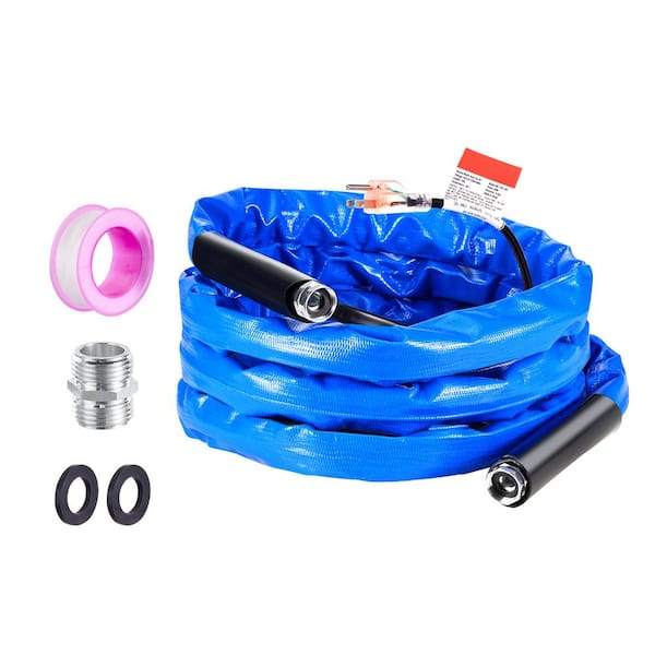 SKYSHALO 15 ft. Heated Water Hose for RV, Heated Drinking Water Hose with Corrugated Cover Antifreeze to-45°F, Self-Regulating