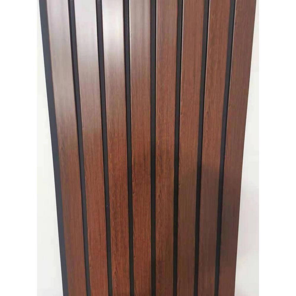 Ejoy 94.5 in. x 4.8 in. x 0.5 in. Acoustic Vinyl Wall Cladding Siding ...