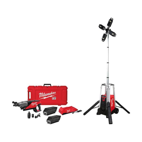 Milwaukee FUEL Tower Light/Charger and MX FUEL Lithium-Ion Cordless Handheld Drill Kit MXF041-1XC-MXF301-2CP - The Home Depot