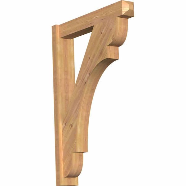 Ekena Millwork 6 in. x 42 in. x 30 in. Olympic Craftsman Smooth Western Red Cedar Outlooker