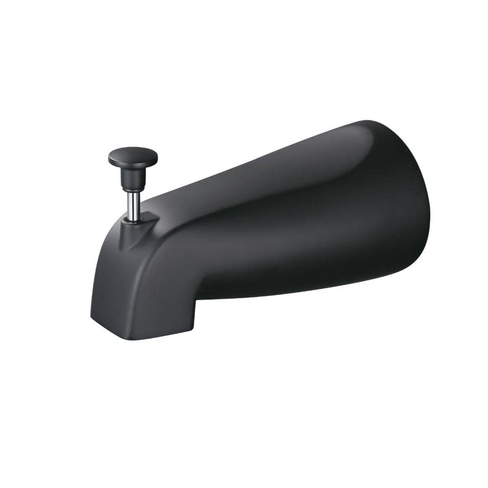 Slip Fit Bathroom Tub Spout with Pull-Up Diverter for 1/2” Copper Pipe in Matte Black price history on PriceWatchPro