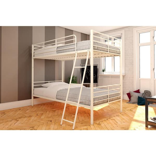 Dhp White Metal Convertible Twin Over, Mainstays Twin Over Twin Convertible Bunk Bed
