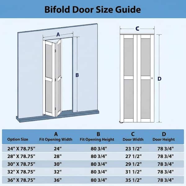 GOLDENPOLEY 36 in. x 78.75 in. Louver/Louver Solid Core White