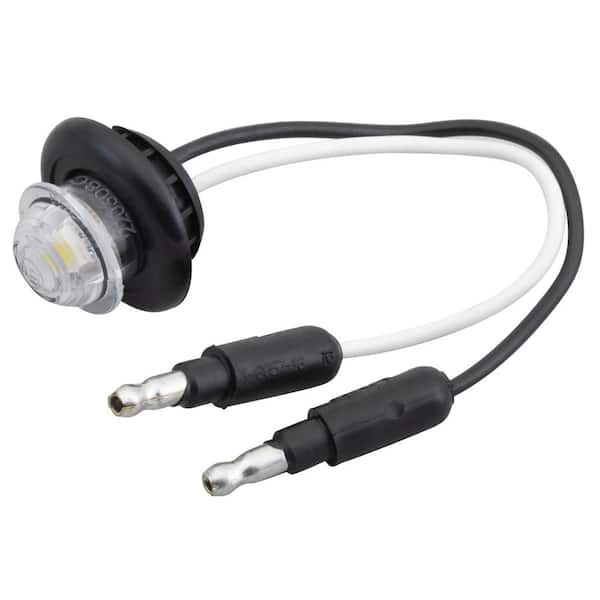 Unbranded MicroNova Dot LED Clearance Marker Light with Grommet-White (Bulk Packaging)
