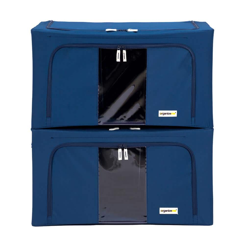 Organizeme 12 in. x 16 in. x 23 in. Multi Polyester Foldable PopUp Bin