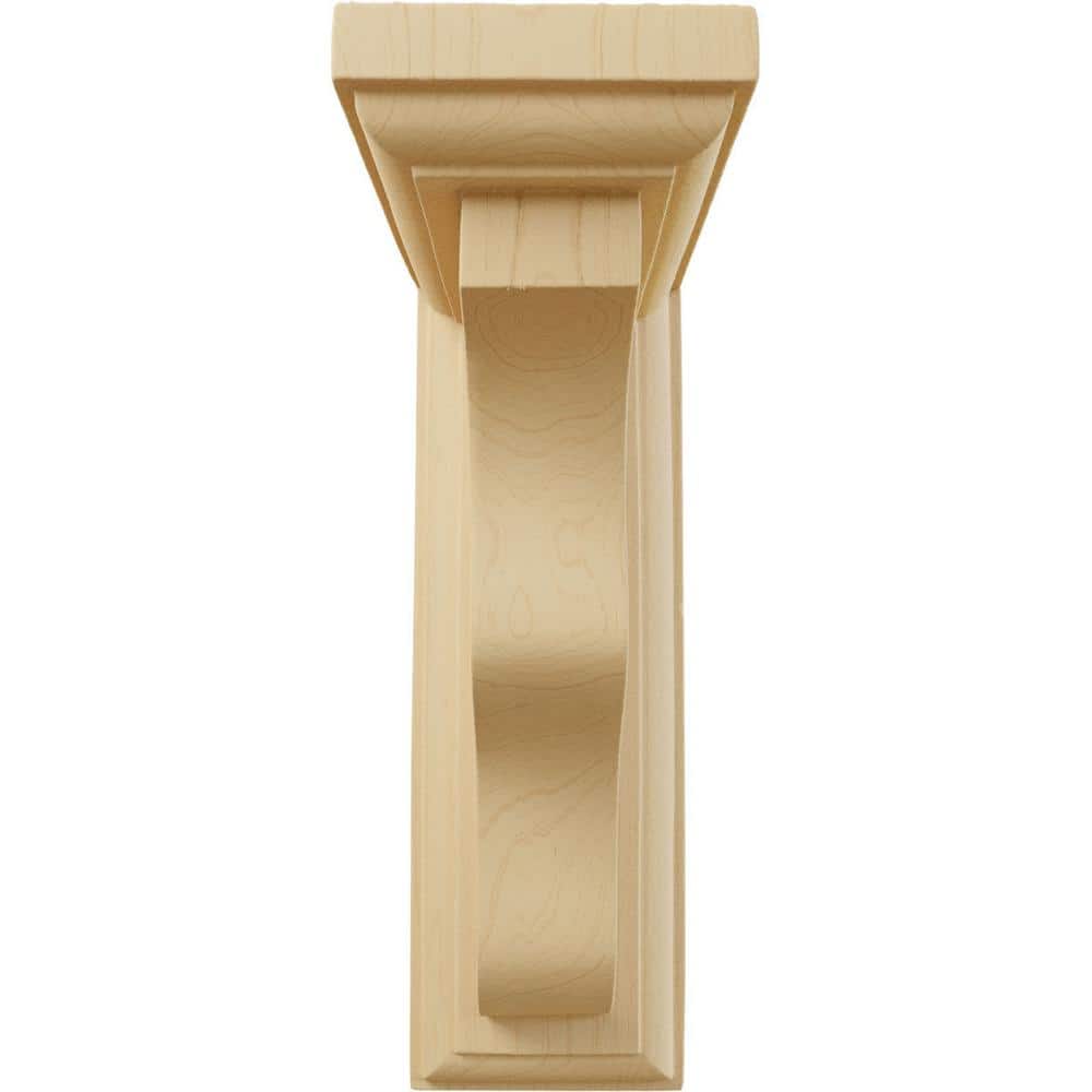 Alder Hand-Carved Traditional Wood Corbel Bracket