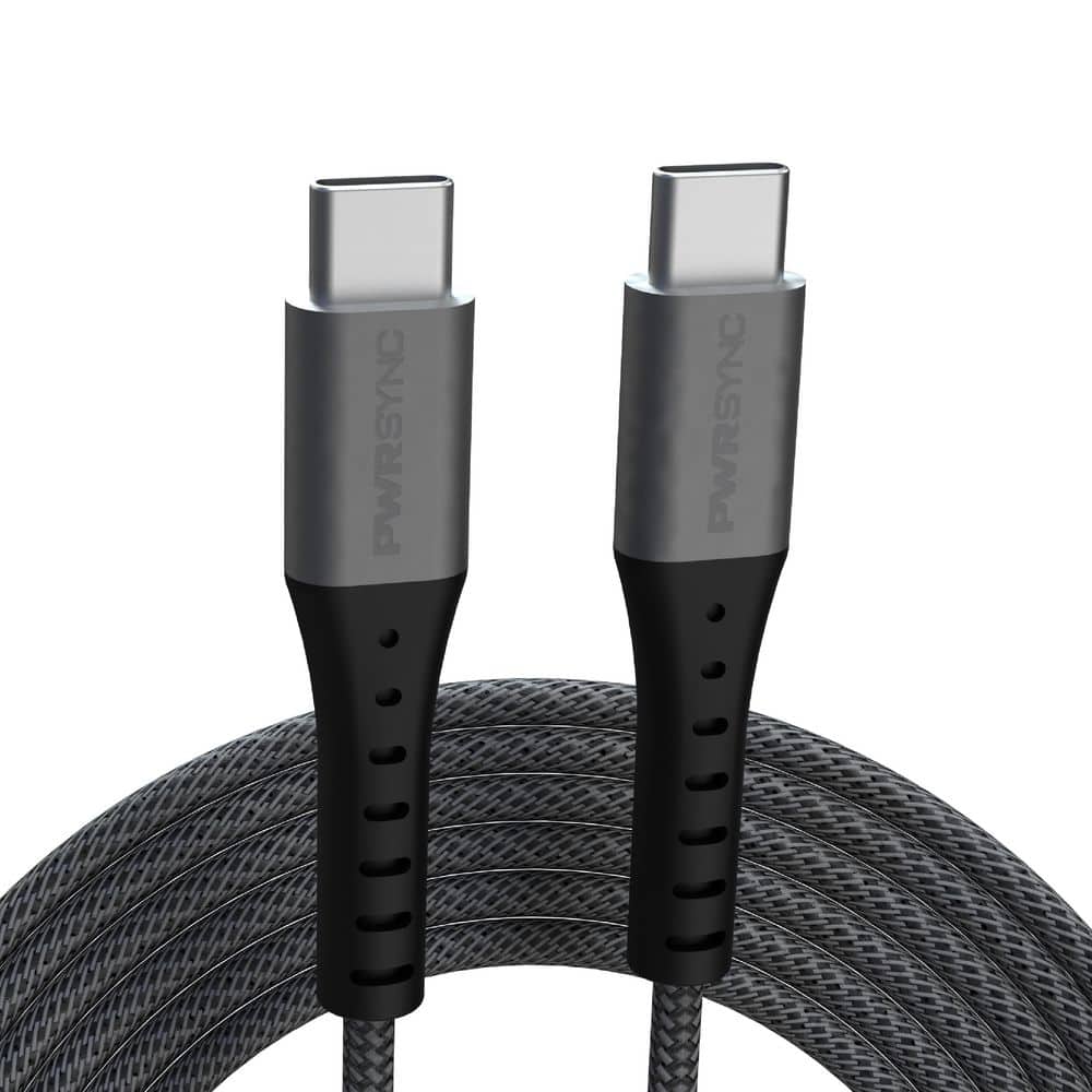 2023-2024Union charger Mサイズ　ブラック　クランポン付き Tzumi Power Sync, Type-C, 10 ft. Charging Cable 30732HD - The Home