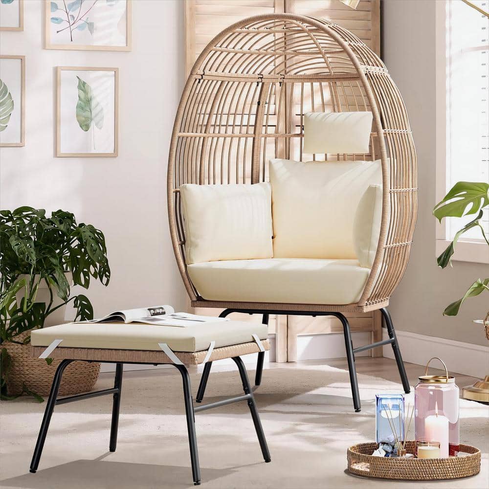 (山下)ACME FUNITURE WICKER LOUNGE CHAIR Amazon.com: Acme Hikre Wicker Patio Lounge Chair and Side