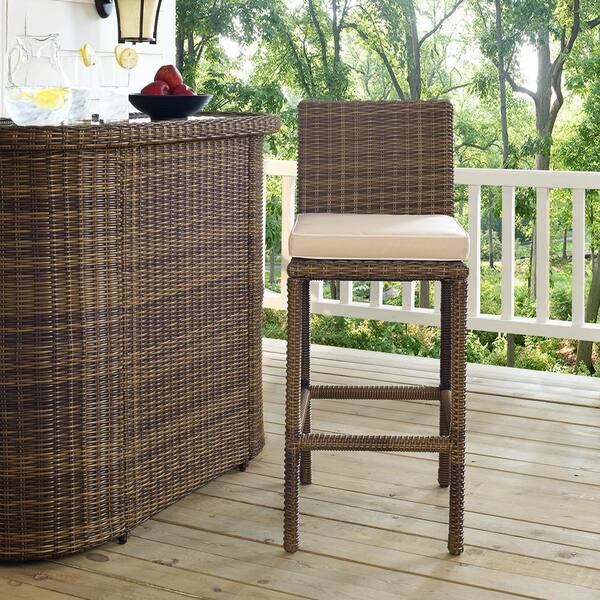 crosley bradenton outdoor wicker bar