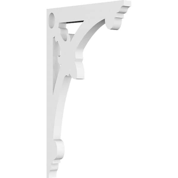 Ekena Millwork 5/8 in. W x 10 in. H x 6 in. D PVC Sellek Bracket