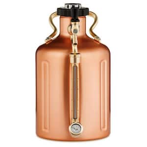 uKeg 128 oz. Copper Plated/Stainless Steel Carbonated Growler