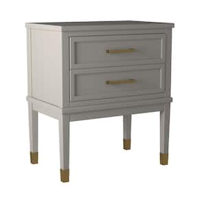 Brody 28 in. H x 24 in. W x 16 in. D Side Table in Grey