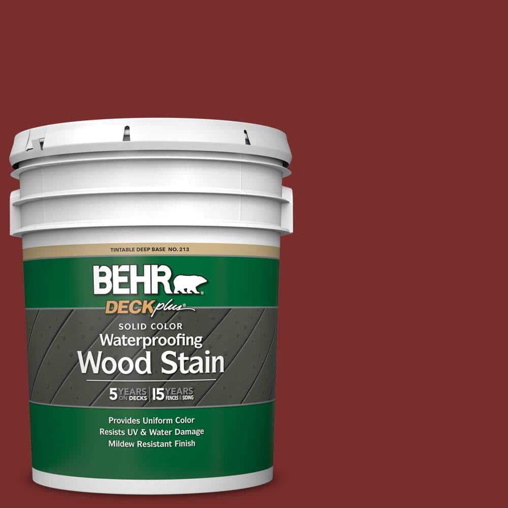 5 gal. #PPU2-02 Red Pepper Solid Color Waterproofing Exterior Wood Stain