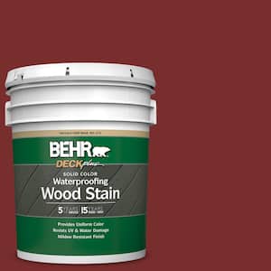 5 gal. #PPU2-02 Red Pepper Solid Color Waterproofing Exterior Wood Stain