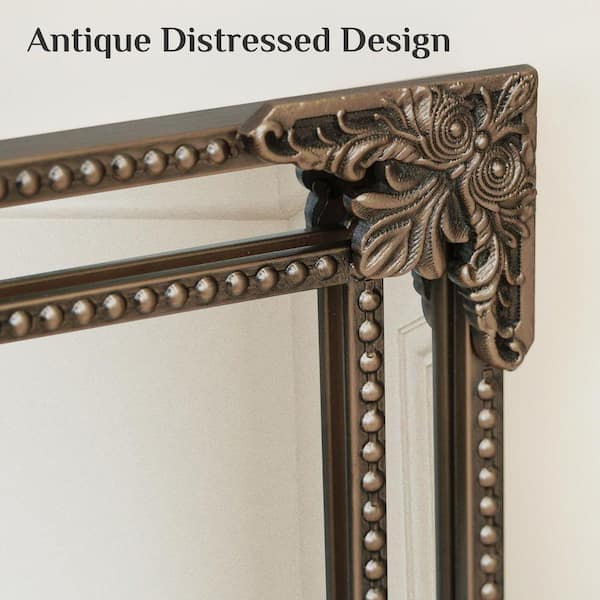 KeonJinn 48 in. H x 36 in. W Framed Rectangular Vintage Mirror