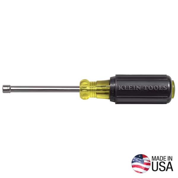 Klein Tools 4 mm Cushion-Grip Hollow-Shank Nut Driver - 3 in. -Shank