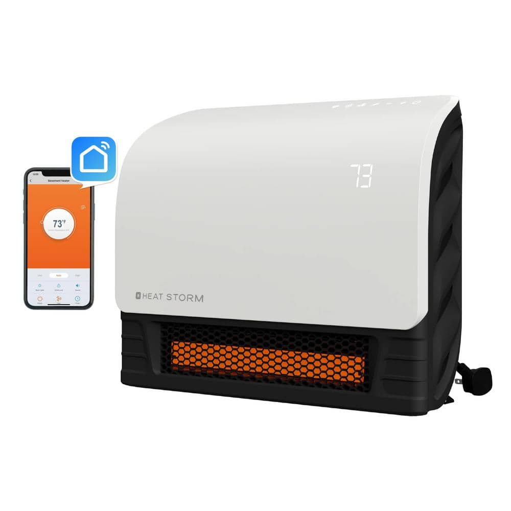 White Infrared Wall Heater with WiFi and Thermostat