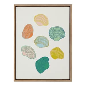 Sylvie Found by Alicia Schultz Framed Canvas Coastal Art Print 18 in. x 24 in.