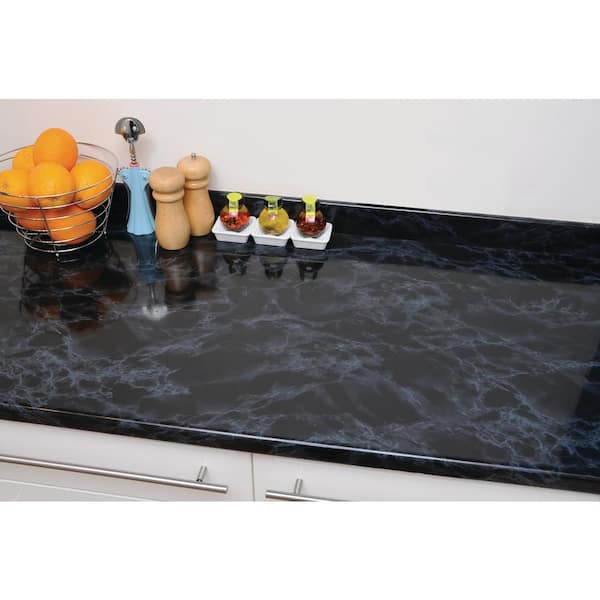 d-c-fix Marble Black/White 17 in. x 78 in. Home Decor Self Adhesive Film (2-Pack)