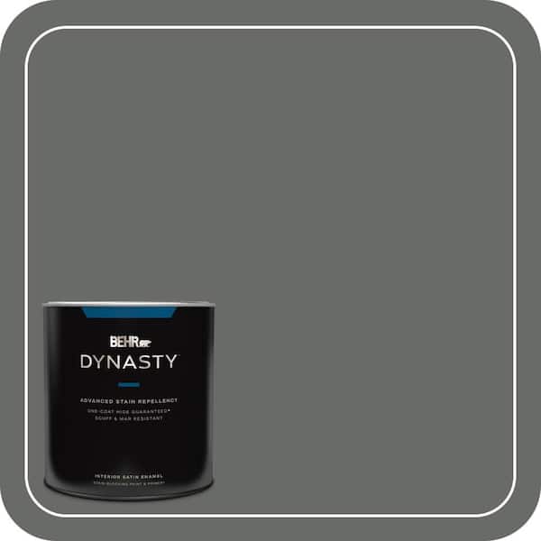 BEHR DYNASTY 1 qt. #BNC-26 Lunar Basalt Satin Enamel Interior Stain ...